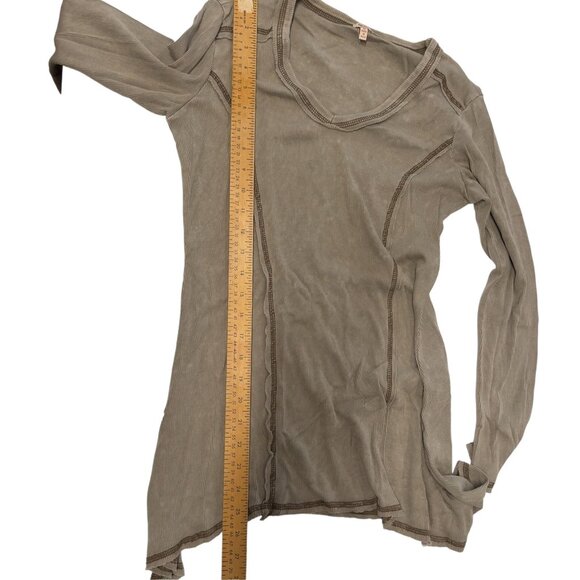 REBA long tunic flared asymmetrical hem top stitching ladies medium - Picture 6 of 13